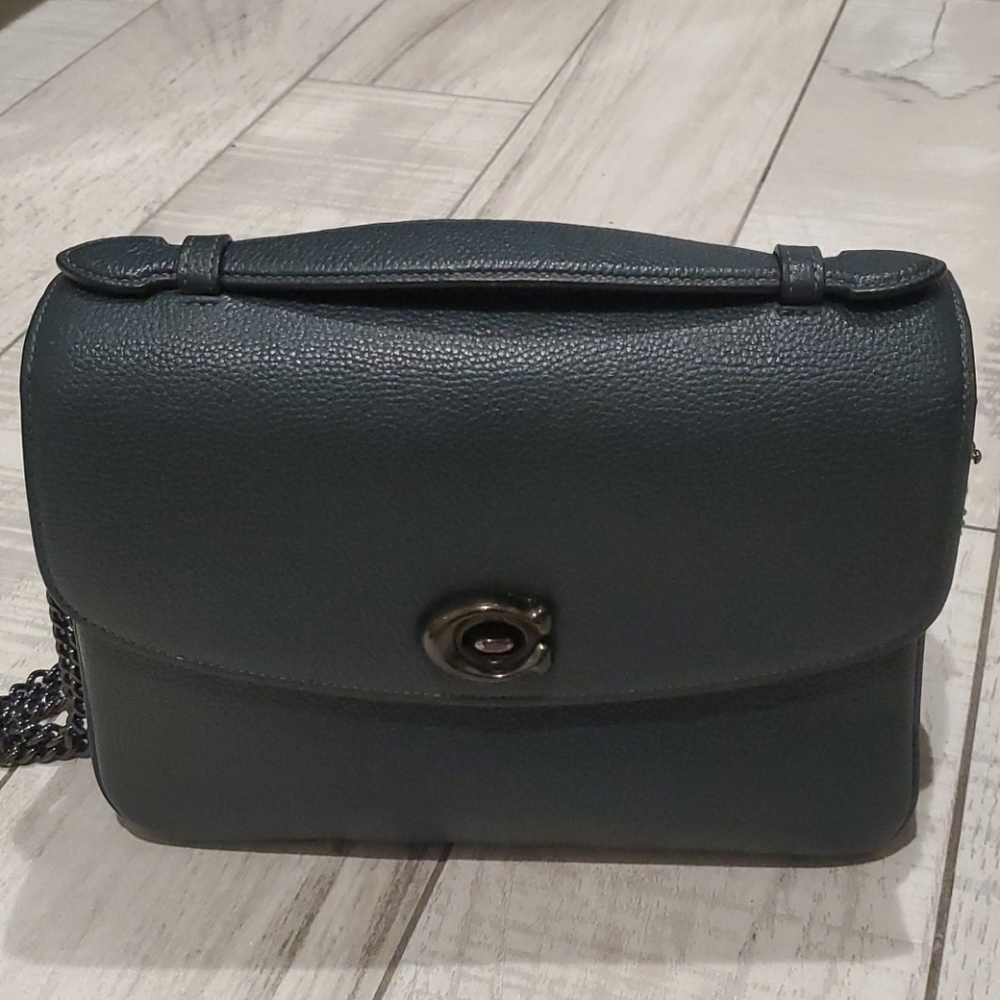 Dark Green Coach Bag